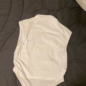 White Sleeveless Top